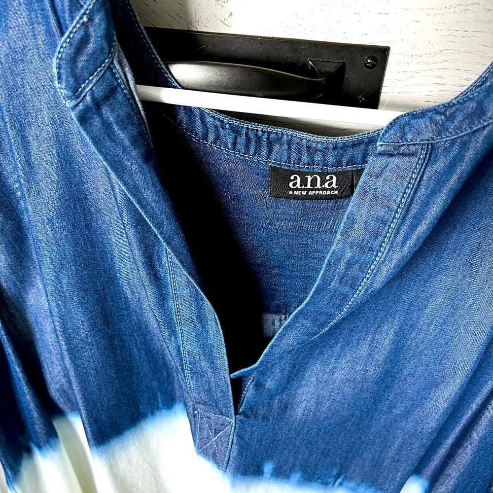 Two (XL) Shirts one Denim and white & one white great condition one price